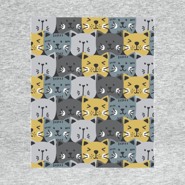 Cat Pattern , cute cat , Funny cat by M.G Design 